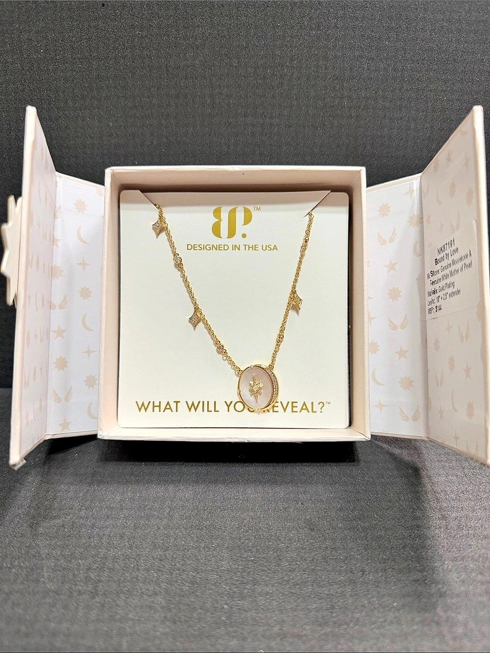 HALO necklace Bound By Love Gold-Tone Pendant Necklace NWT